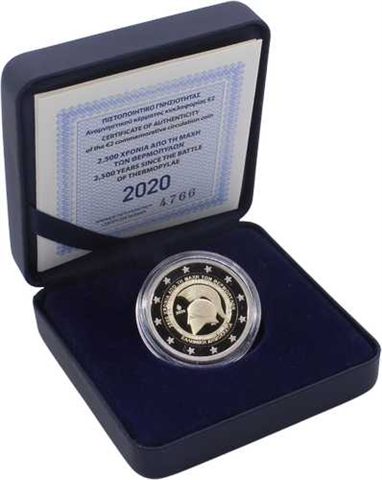 Griechenland-2 Euro-2020-PP-Thermopylae-Etui