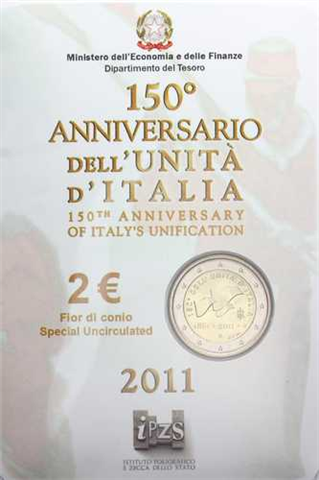 Italien 2 Euro 2011 stgl. 150 Jahre Vereinigung-III