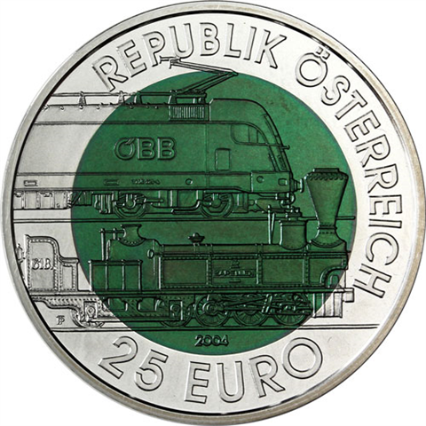 8sterreich-25-Euro-2004-Hgh-Silber-Niob---150-Jahre-Semmeringbahn-II