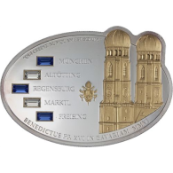 Cook Islands- 5 Dollar-2006-AGpp-Papst in Bayern-RS