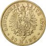 J.293 - Württemberg 20 Mark 1874/1976  Karl