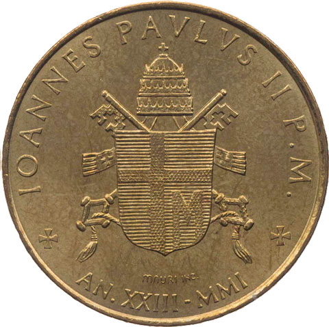 Vatikan-200-Lire-2001-Paul-VI.-VS
