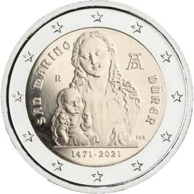 San-Marino-2-Euro-2021-Dürer-I