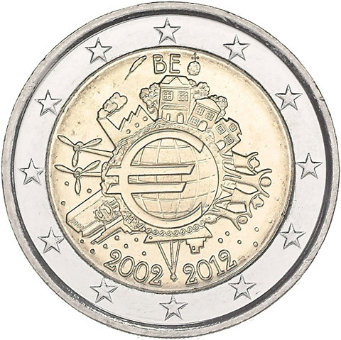 Belgien-2Euro-2012-bfr-Bargeld-RS