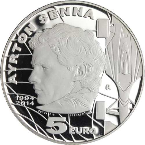 SanMarino-5Euro-2014-AGpp-AyrtonSenna-Etui