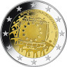 Europa Flagge 2 Euro