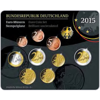  Deutschland 5,88 Euro-Kurssatz 2015 Stgl. Mzz A 