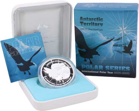 Australien-5 Dollar-2008-AGpp-Antarctic Territory-Etui
