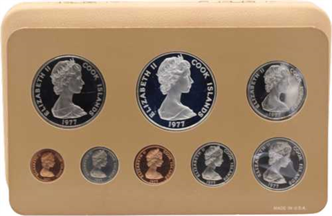 Cook Island-6,88Dollar-1977-PP-KMS-Etui