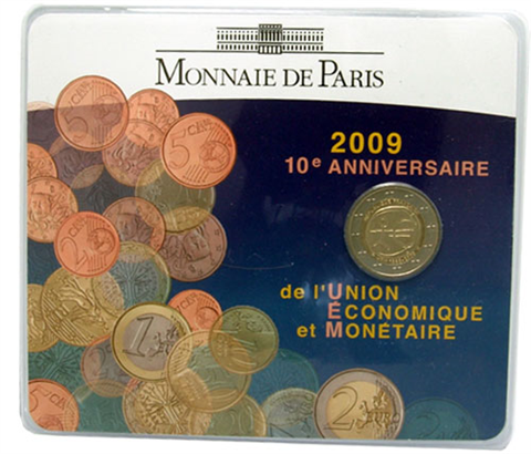 Frankreich-2-Euro-2009-stgl-CoinCard-WWU-RS0