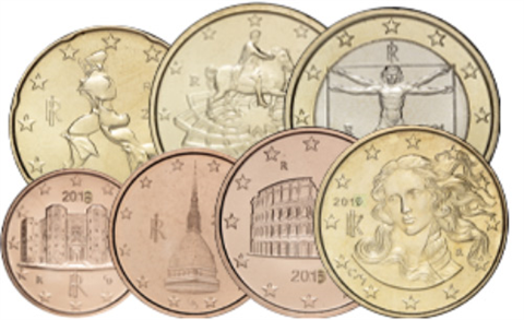 Itlaien-1,88Euro-2018-Kleinmünzen-1Cent-1Euro-RS