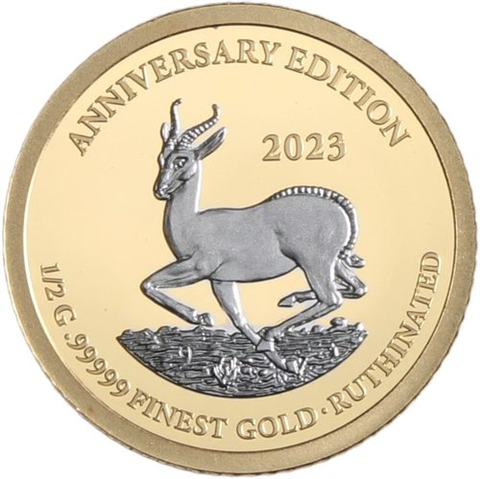 Gabun-7x1000 Francs-2023-AUpp-Half Gram Gold 2023- EtuiIII