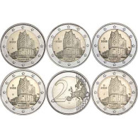 Deutschland 5 x 2 Euro 2023 Elbphilharmonie Hamburg Mzz A - J