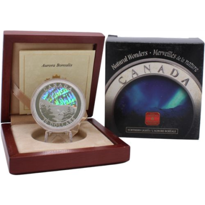 Kanada-20 Dollar-2004-AGpp-Aurora Borealis-Holo-Etui