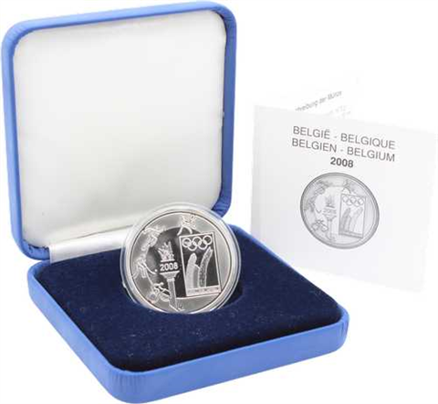 Belgien-10Euro-2008-OlympischeSpiele-Etui-RS