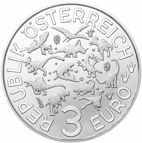 Oesterreich-3-Euro-2021-Deinonychus-I