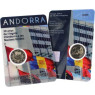 Vorder- und Rückseite Andorra 2 Euro 2023 Beitritts UN CoinCard