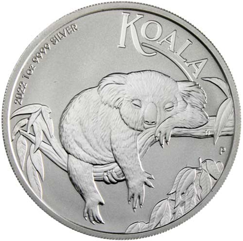 Silbermünze-Koala-Australien-1Dollar-2022-AGStgl-RS