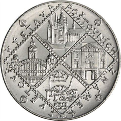 Tschechien-100 Korun-1988-AGstgl-Weltaustellung Prag-RS