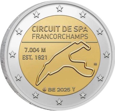 Belgien-2Euro-2025-bfr-Rennstrecke-Spa-RS