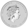 1/2 Unze Silbermünze Jahr des Pferdes - Australien Lunar II Serie 2014