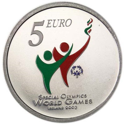 Irland-5Euro-2003-stgl-SpecialOlympics-RS