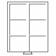 331319 -  Muenzenbox XL 2 x 3 Einteilung 