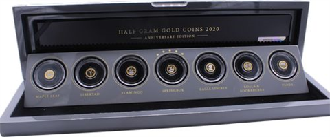 Gabun-7x1000Francs0,5g-2020-AUpl-AnniversaryEdition-EtuiI