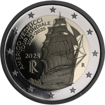 Italien-2 euro-2025-PP-Segelschiff-RS