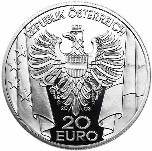 Gedenkmünze 20 Euro Silber 2003 Österreich