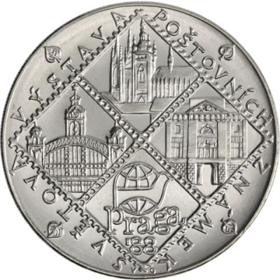 Tschechien-100 Korun-1988-AGstgl-Weltaustellung Prag-RS