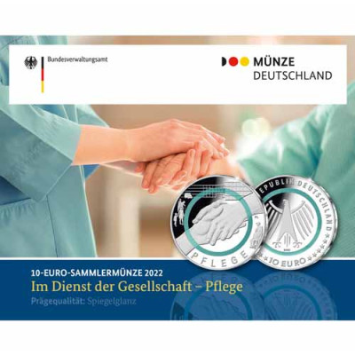 Münze Deutschland 10-Euro-Pflege PP