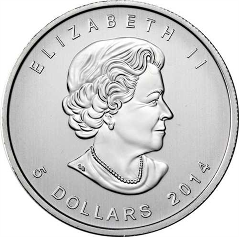 Kanada 5 Dollars 2014 bfr. Birds of Prey Bald Eagle in Farbe I
