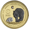 Gabun-1000 Francs-2022-AUpp-WeißSchwarzRhod-Panda-RS