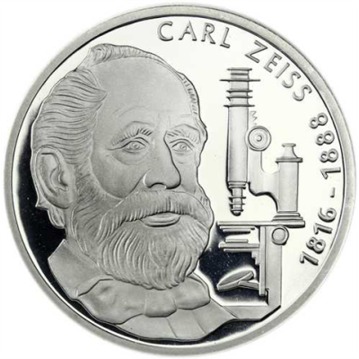 Deutschland 10 DM Silber 1988 PP 100. Todestag von Carl Zeiss I