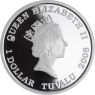 Tuvalu-1 Dollar-2008-AGpp-Octopus-Farbe-VS