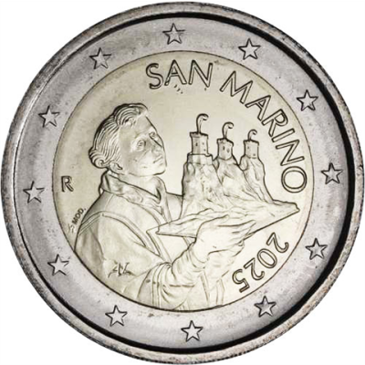 San-Marino-2-Euro-2025-bfr-Kursmünze-RS