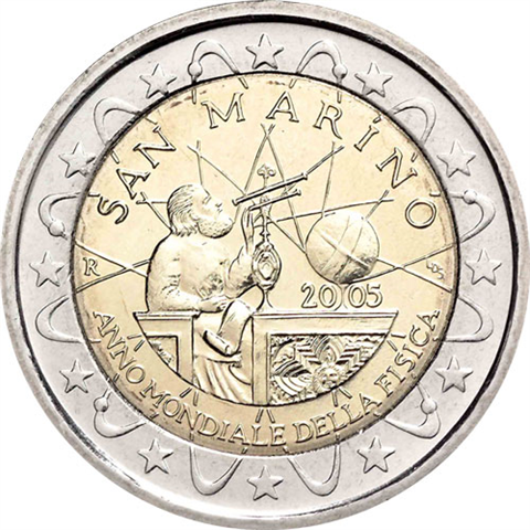 San-Marino-2-Euro-2005-Physik-Galileo-RS