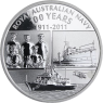 Australien-1 Dollar-2011-AGpp-100Jahre Royal Navy-RS