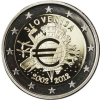 Slowenien-2-Euro-2012-PP-10-Jahre-Bargeld-I