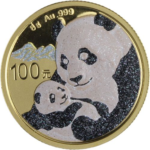China-110 Yuan-2019-AUAG-Panda Diamond Prestige Set-Etui