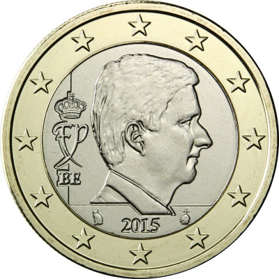 Belgien 1 Euro 2015 bfr.  König Philippe