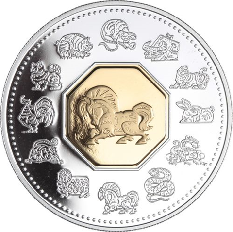Kanada-15 Dollar-2002-AGpp-Pferd-RS