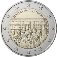 2 Euro Sondermünze Malta 2012 Mehrheitswahlrecht mit Merkurstab 