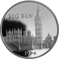 Frankreich-100 Francs 15 Ecus-1994-AGpp-Big Ben-RS