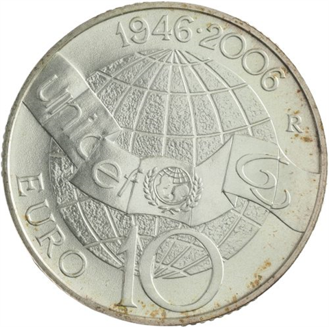 Italien 10 Euro 2006 stgl. 60 Jahre Unicef-III