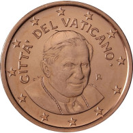 Vatikan Kursmünzen 1 Cent 2008 mit dem Motiv vom Papst Benedikt XVI.