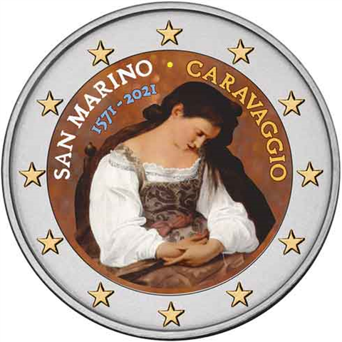 san-marino-2-euro-2021-caravaggio-in-farbe