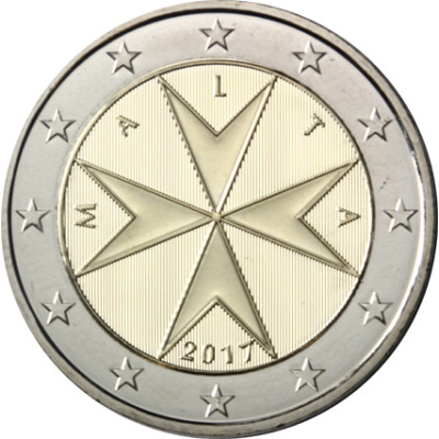 2 Euro Kursmünzen aus Malta 2017 Mzz. F 