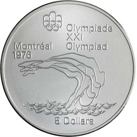 Kanada-14x10+14x5 Dollar-1973-1976-AGstgl-Olymp Montreal 76-Etui